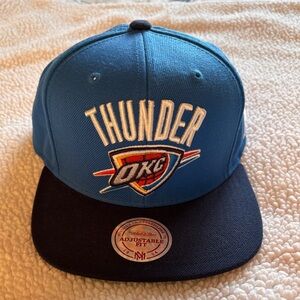 Oklahoma City Thunder Blue & Navy Snapback Hat